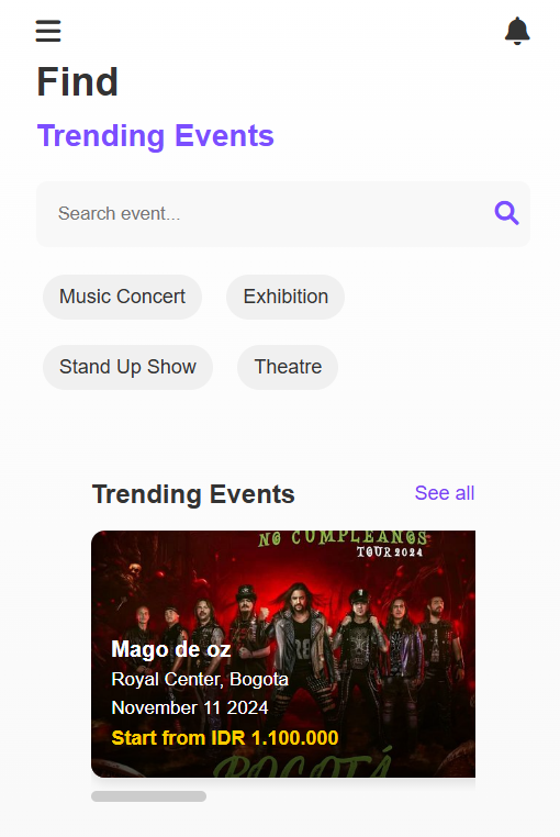 App de Eventos Musicales