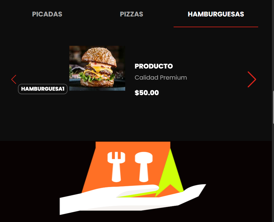 Página de Hamburguesas